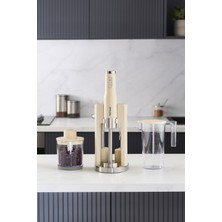 El Blender Seti Krem Bej, Pratik ve Şık Mutfak Gereciği