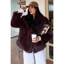 Kadın Astarlı Kürklü Kısa Mont P-00018372