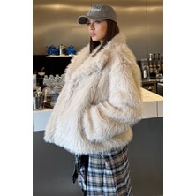 Kadın Astarlı Kürklü Kısa Mont P-00018372