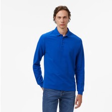 Nautica Erkek Mavi Classic Fit Uzun Kollu Polo Yaka T-Shirt K57351T.40P