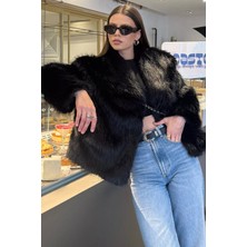 Kadın Astarlı Kürklü Kısa Mont P-00018372