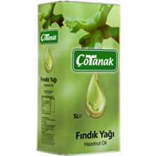 Çotanak Fındık Yağı 5 Lt Teneke Fındık Yağı Yüksek E Vitamini ile Zengin