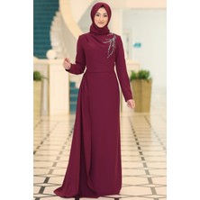 Adel Tesettür Abiye Mürdüm