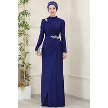 Masal Tesettür Abiye Saks