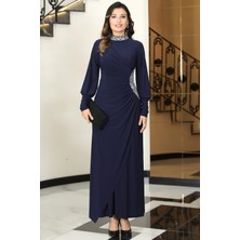 Lavin Tesettür Abiye Lacivert