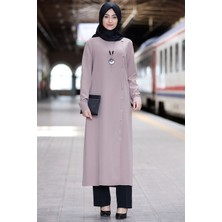 Rümeysa Tesettür Takım Vizon