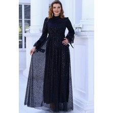 Merve Tesettür Abiye Siyah