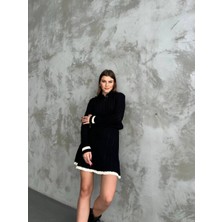 Asur Butik Kadın Polo Yaka Etekli Standart Beden Takım