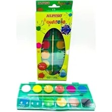 Alpino Sulu Boya 12 Renk Çok Renkli AQ10 12 Parça Ölçülerle Eğlenceli Sanat Seti