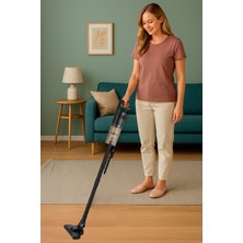 Dik Pratik Süpürge 500W Hepa Filtreli Toz Hazneli Çelik Boru Siyah