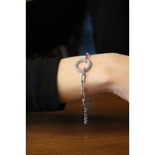 Kadın Gümüş Halkalı Bileklik WTJG005302