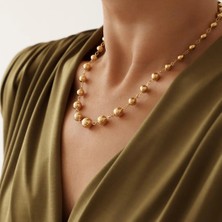 22 Ayar Süzme Habbe Altın Kolye