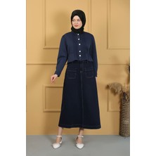 Tesettür Etek Lacivert