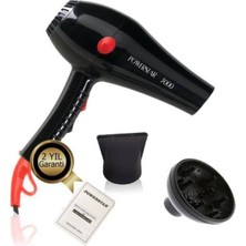 Salon Tipi Güçlü Saç Kurutma Makinesi, Şık Siyah Renk, Profesyonel Performans