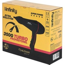 Siyah Fön Makinesi 3500 Güçlü ve Şık Tasarım