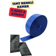 Mavi Renk Emniyet Kemeri 15MT. (Etiket Hediyeli)