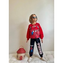 Erkek Çocuk Karakter Baskılı Sweatshirt Kışlık Takım