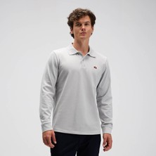 Ellesse EM582-GI Erkek Polo Yaka Sweatshirt - Gri