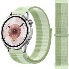 Huawei Watch Gt6 46MM Ile Uyumlu Ayarlanabilir Cırt Cırtlı Yumuşak Spor Kumaş Örgü Kordon