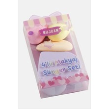 4 Adet Kalp Makyaj Süngeri