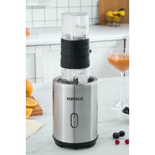 Güçlü ve Taşınabilir 350W Kişisel Smoothie Blender, Gri Renk Seçeneği ile Kolay Kullanım