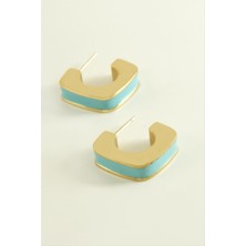 Kare Lüks Çelik Küpe