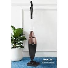 Geniş Hazneli 2l 800W Yıkanabilir Filtreli 2'li Dikey ve Elde Elektrikli Süpürge