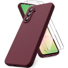 Samsung Galaxy A36 Uyumlu Ekran Koruyuculu Kılıf Çizilmez Içi Kadife Lansman Yumuşak Ince Kapak
