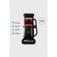 Çay Makinesi 4'ü Bir Arada Konuşan Metalik Chrome Modern Tasarım