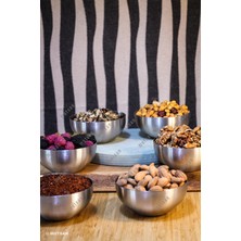 4'lü 304 Kalite Paslanmaz Çelik Çerezlik Seti - Çok Amaçlı Atıştırmalık Sunum Kasesi - 10,5 cm