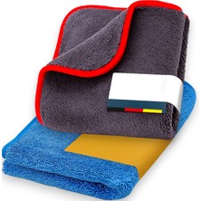  70-50 cm Oto Kurulama Bezi Araç Bez ve Sünger Mikrofiber Temizleme Yıkama Cam Araba Kurulama Temizlik Silme Bezleri Havlusu Gri ve Mavi