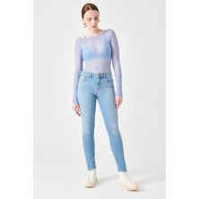 Nelly Skinny Fit Baby Blue Kadın Jean Pantolon
