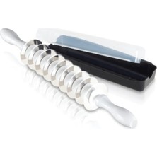 Pratik ve Şık 9 Çelik Bıçaklı Mantı Hamur Kesme Merdanesi