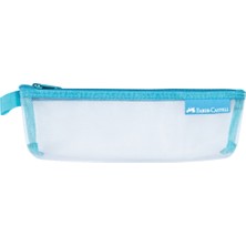 Faber-Castell Mesh Dosya Kalemlik Pembe 3 Parça Şık Nylon Tasarım 20x10 cm