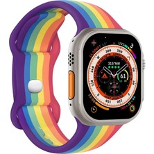 Microsonic Apple Watch Se 3 44MM Kordon Activeflex Wristband Pride Edition