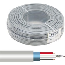 2+1 Gri 0.22 mm Cctv Kablosu 100 Metre