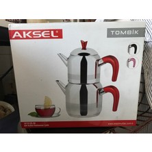 Aksel Çaydanlık Standart Tombik Kırmızı Kulp