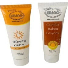 Güneş Krem 50 Faktörlü 100 ml + Gündüz Bakım Losyon Özel Set