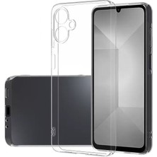 Samsung Galaxy A07 Uyumlu Kılıf Kamera Çıkıntılı Kristal Şeffaf Kaymaz Silikon Kapak