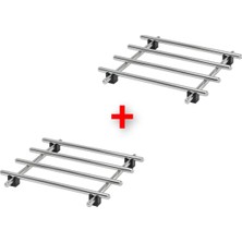 2'li Paslanmaz Çelik Tencere ve Tava Altlığı Seti 18X18 cm