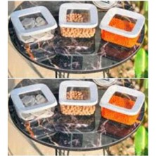 250 ml Kapaklı Baharat ve Erzak Kavanozları, 6'lı Set