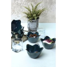 Zümrüt Zambak Çerezlik ve Sosluk Takımı, 12 Cm, 6'lı Set