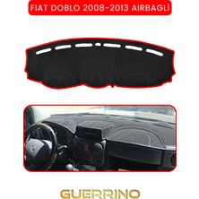 Fıat Doblo 2008-2013  Modellerine Uygun Airbagtorpido Koruma Halısı Kırmızı Kenar