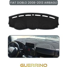 Fıat Doblo 2008-2013  Modellerine Uygun Airbagtorpido Koruma Halısı Gri Kenar