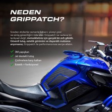 Grippatch CF-800/MT İLE UYUMLU  DEPO VE DEPO KAPAĞI ULTIMATE 6D KARBON KAYDIRMAZ TANK PAD CFDKS01
