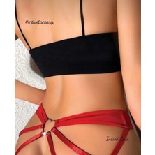 Intive Kalp Aksesuar Detaylı Ipli Ağı Açık Fantasy String/tanga