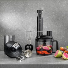 Çok Fonksiyonlu Siyah/gümüş Blender Seti - Sağlıklı ve Pratik Kullanım