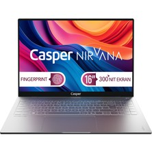 Casper Nirvana S100 300NIT Intel Core 7-240H 24GB Ddr5 2tb SSD 16" Freedos Laptop S100.240H-CX00X-G-F