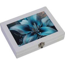 Deri Kaplama, Özel Desenli, Aynalı Takı Kutusu