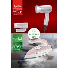 Iki Parça Katlanabilir Seyahat Seti: Ütü ve Saç Kurutma Makinesi Dahil